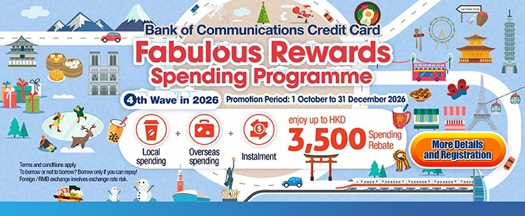 Credit Card Fabulous Rewards Spending Programme  Fourth Wave